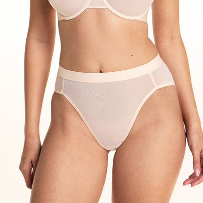ComfortMesh™ Highwaist Brief - Pearl