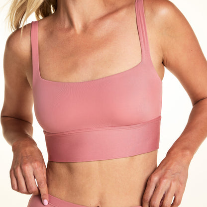 Bliss Square Neck Bralette - Cinnamon
