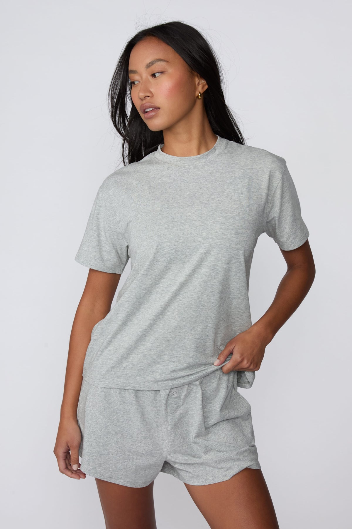 Cloud Cotton T-Shirt - Heather Grey