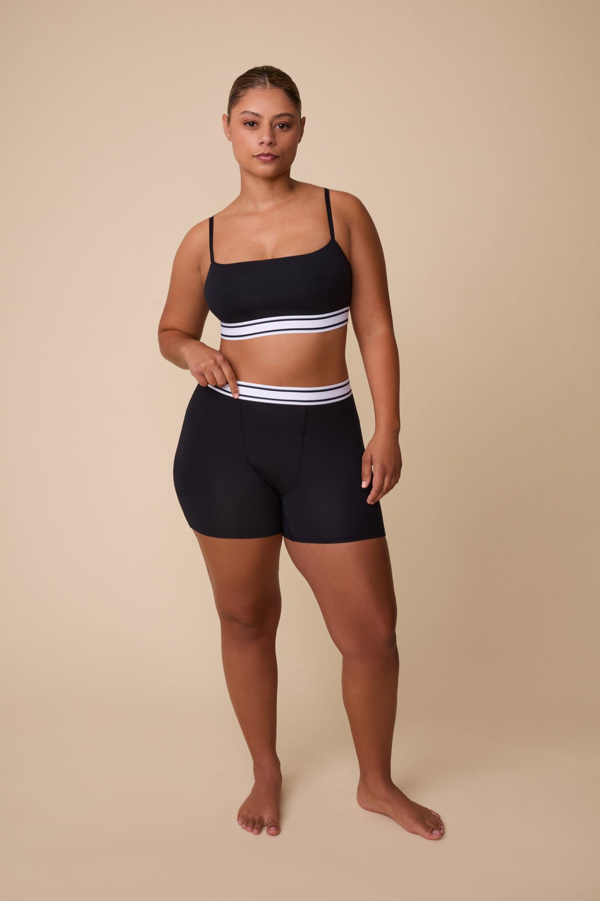 Cloud Cotton Boxer Brief - Black