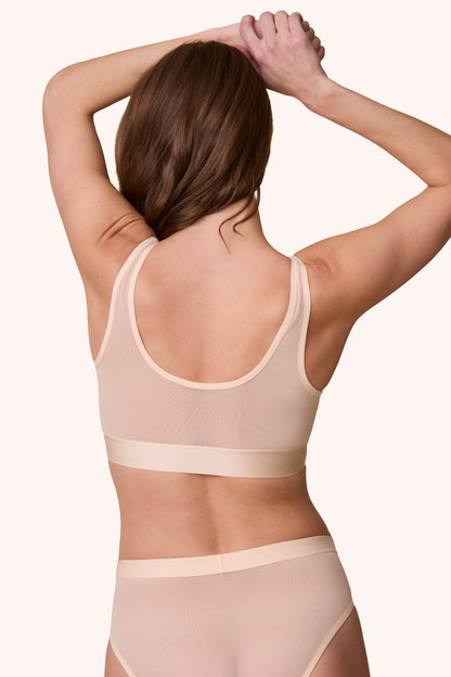 ComfortMesh™ Scoop Bralette - Pearl