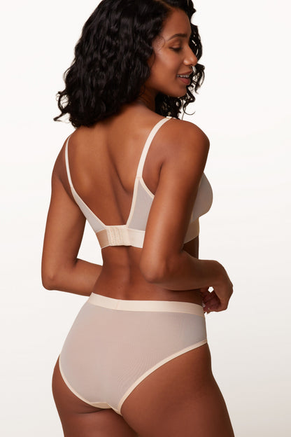 ComfortMesh™ Triangle Bralette - Pearl