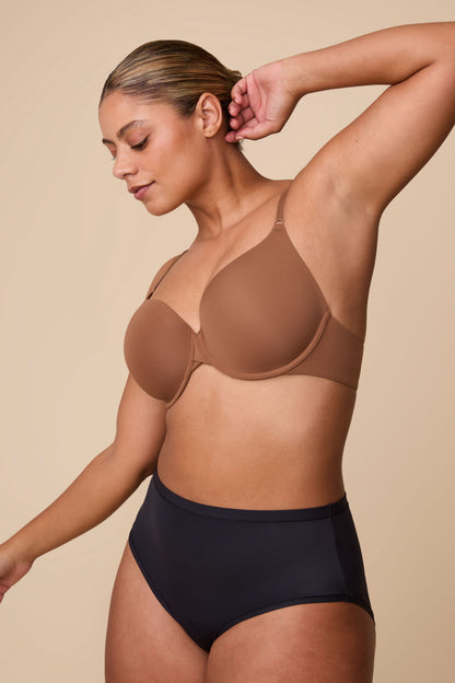 Base T-Shirt Bra - Brown