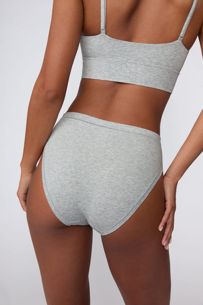 Cloud Cotton French Cut Brief - Heather Grey