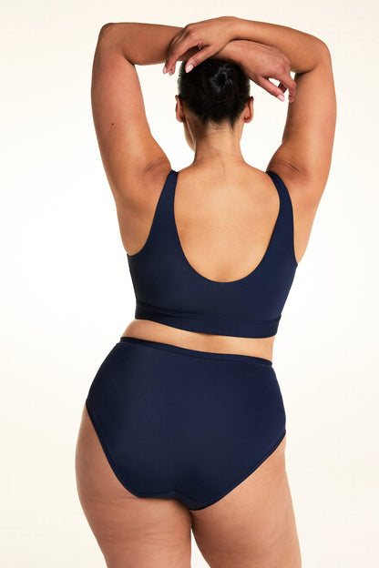 Bliss Highwaist Brief - Navy