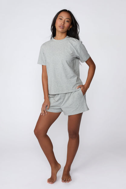 Cloud Cotton T-Shirt - Heather Grey