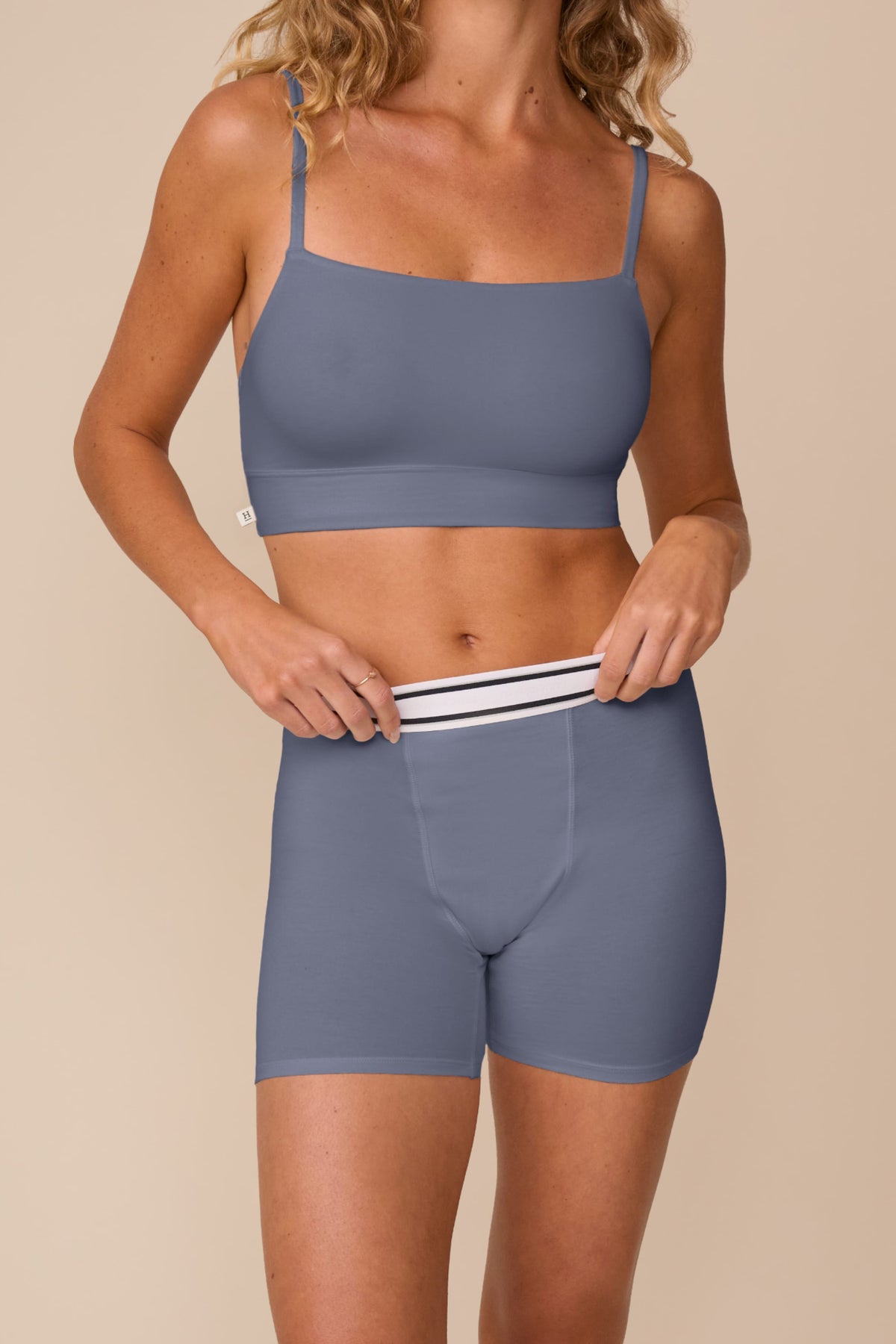Cloud Cotton Boxer Brief - Slate