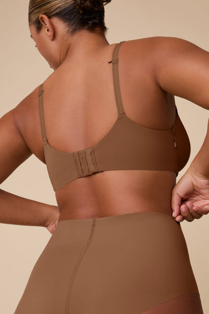 Base Unlined Bra - Brown