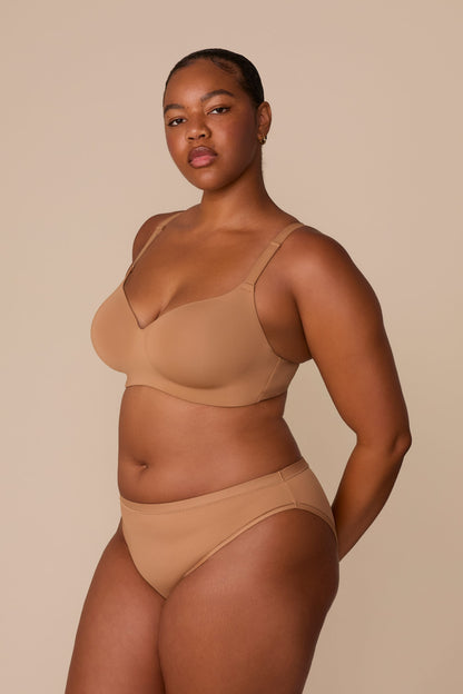 Base Wirefree T-Shirt Bra - Tan