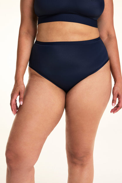 Bliss Highwaist Brief - Navy