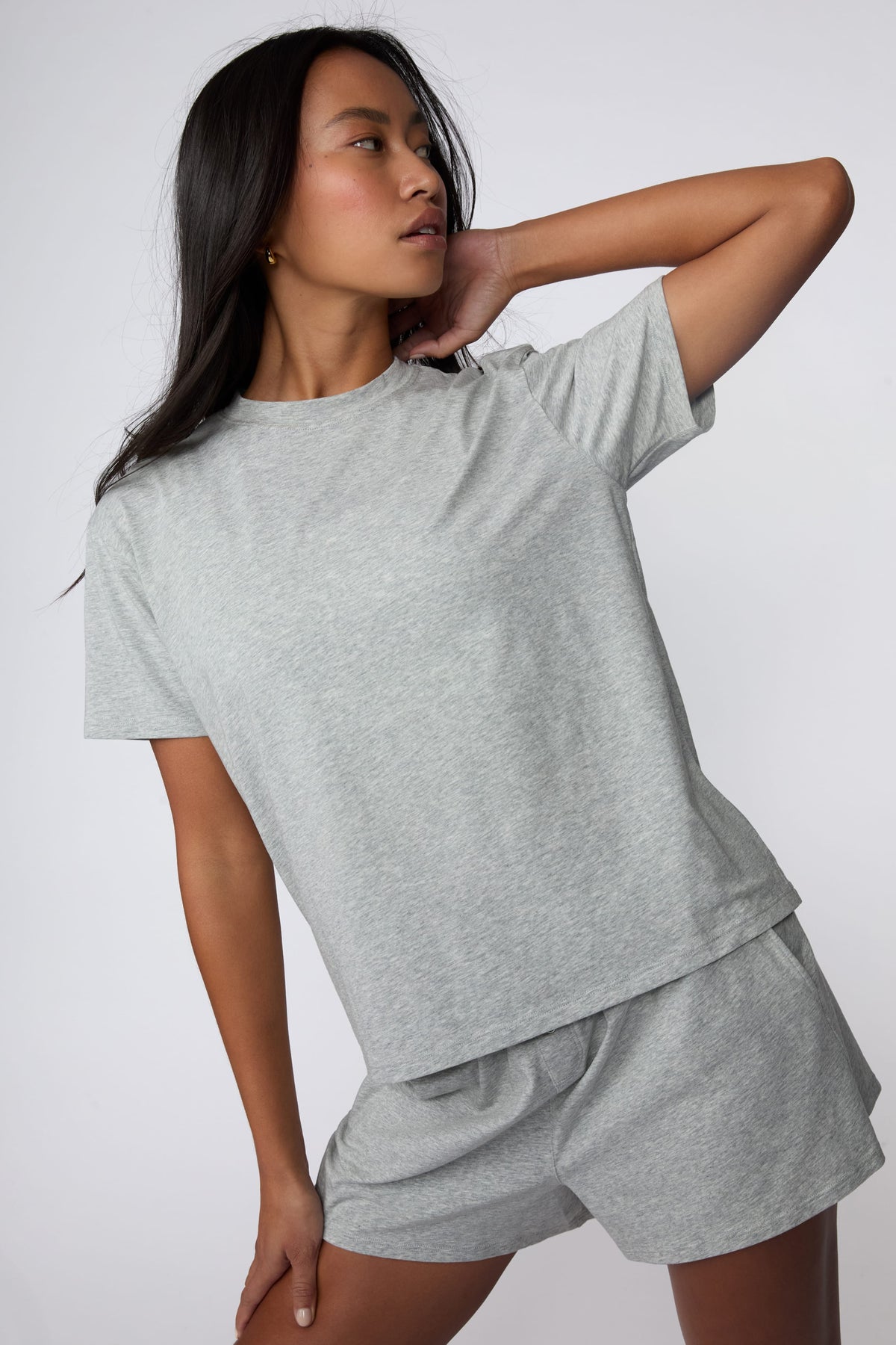 Cloud Cotton T-Shirt - Heather Grey