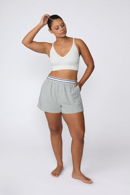 Cloud Cotton Shorts - Heather Grey
