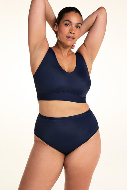 Bliss Highwaist Brief - Navy