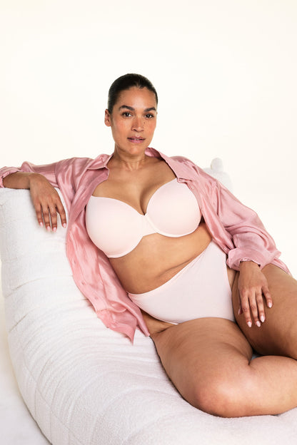 Cloud Cotton Highwaist Thong - Dogwood