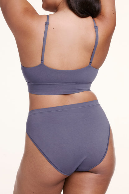 Cloud Cotton French Cut Brief - Slate