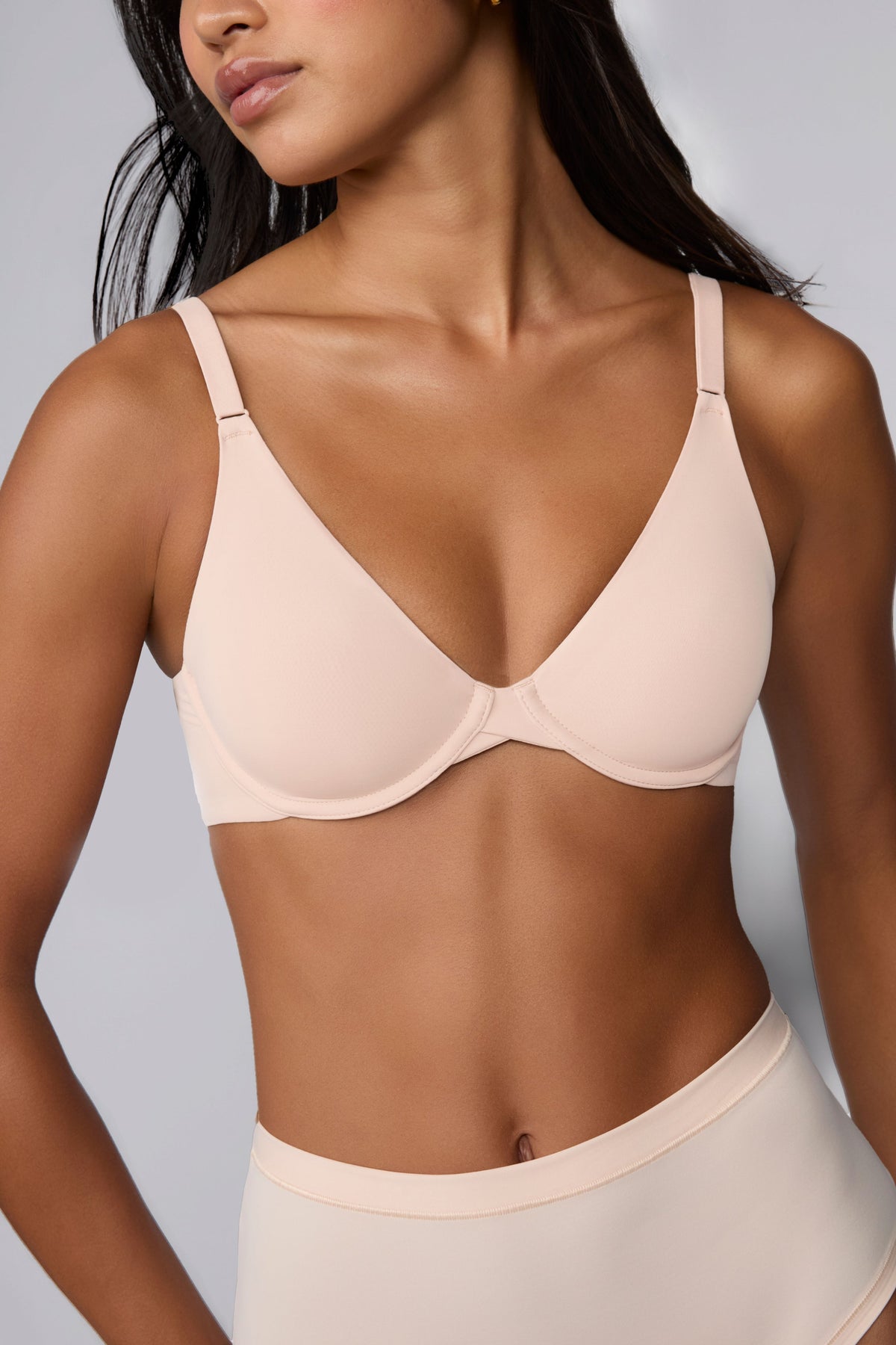 Base Unlined Bra - Rose