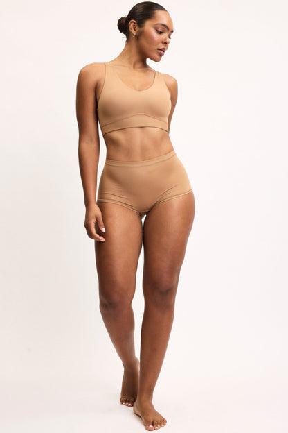 Bliss Boyshort - Tan