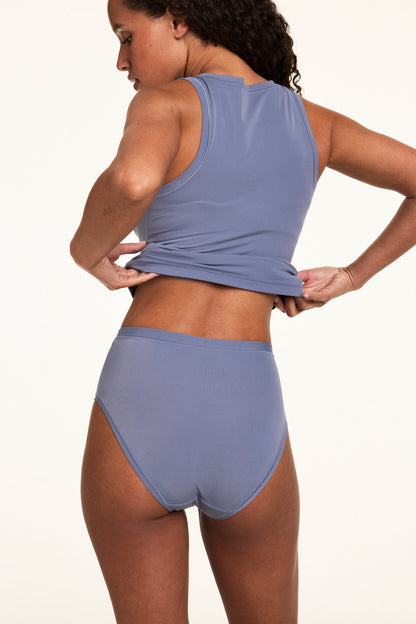 Bliss Highwaist Brief - Steel