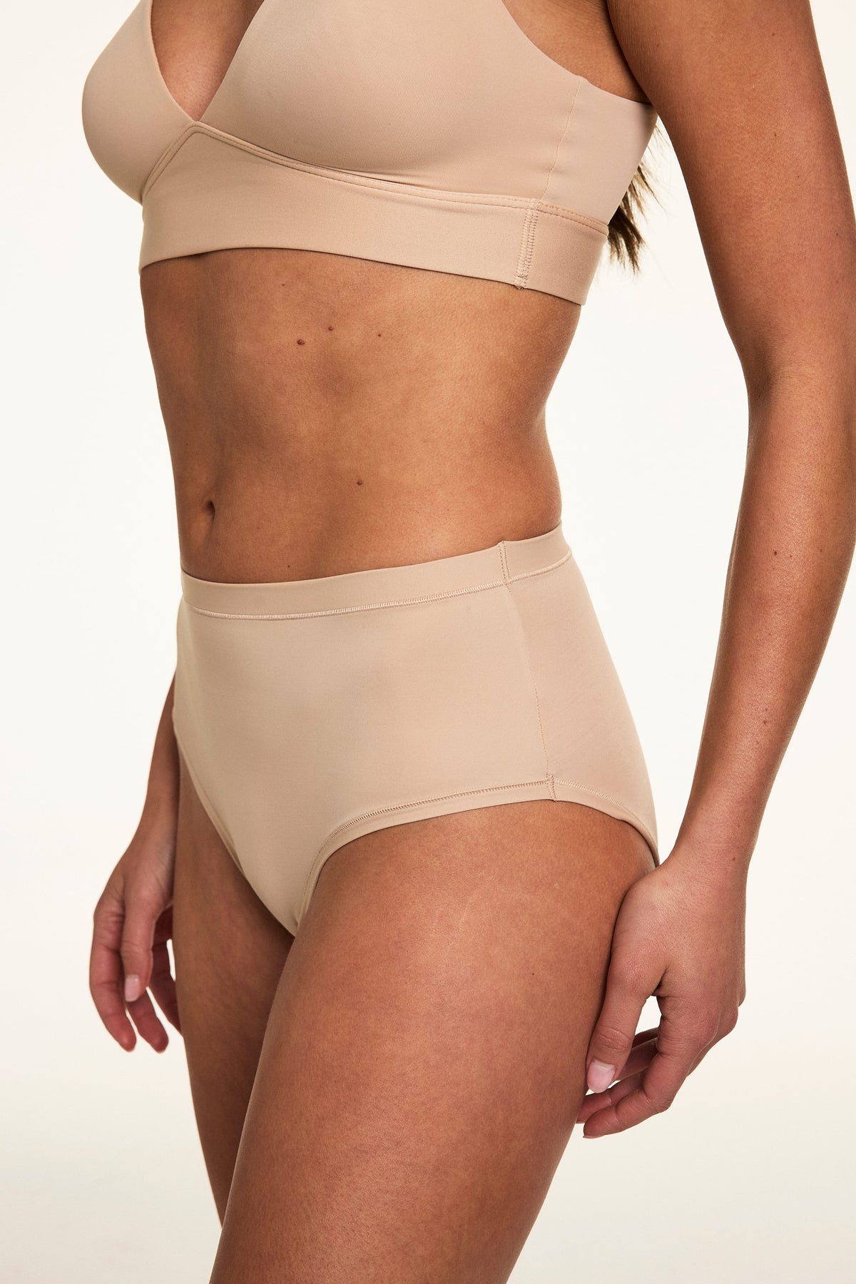 Bliss Highwaist Brief - Beige