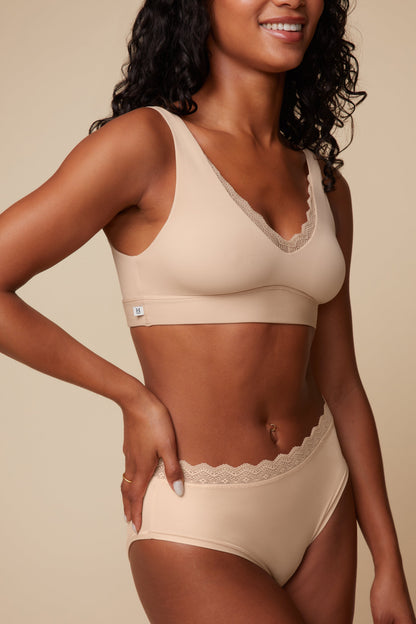 Bliss Lace Bralette - Beige