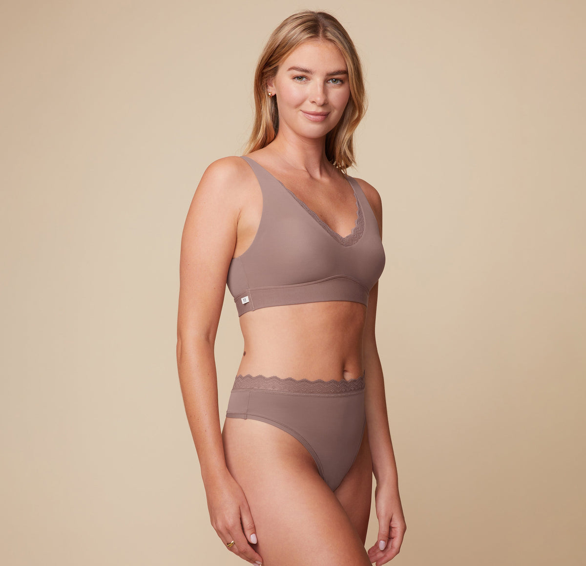 Bliss Lace Bralette - Mauve