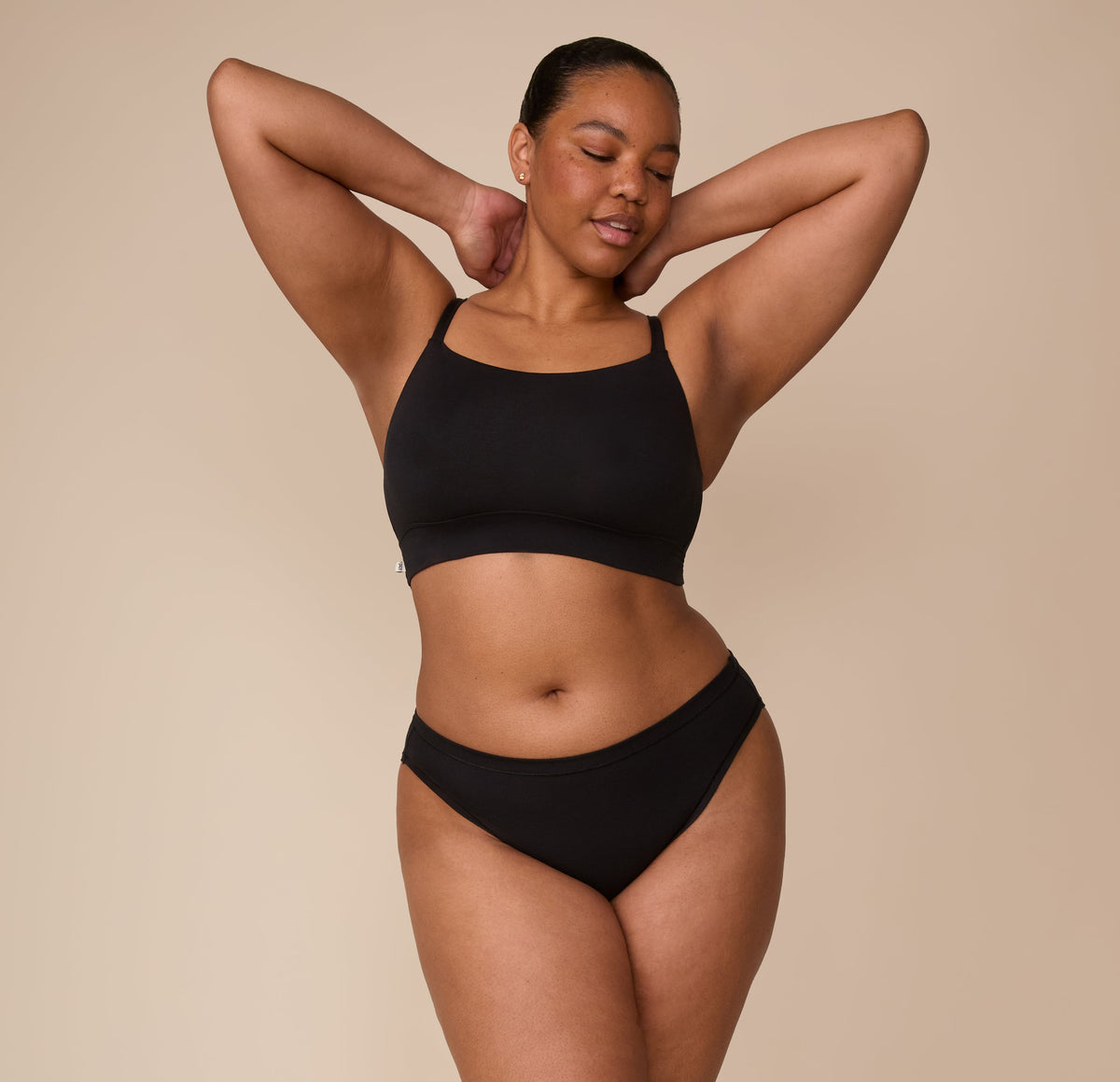 Cloud Cotton Bikini - Black
