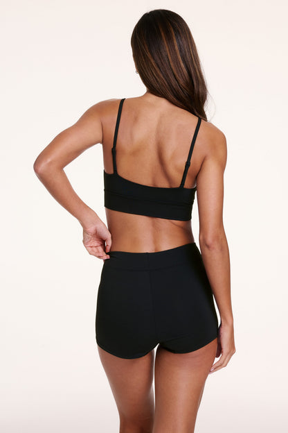 Cloud Cotton Highwaist Boyshort - Black