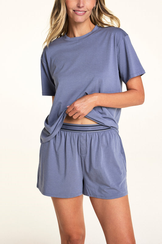 Cloud Cotton Shorts - Slate
