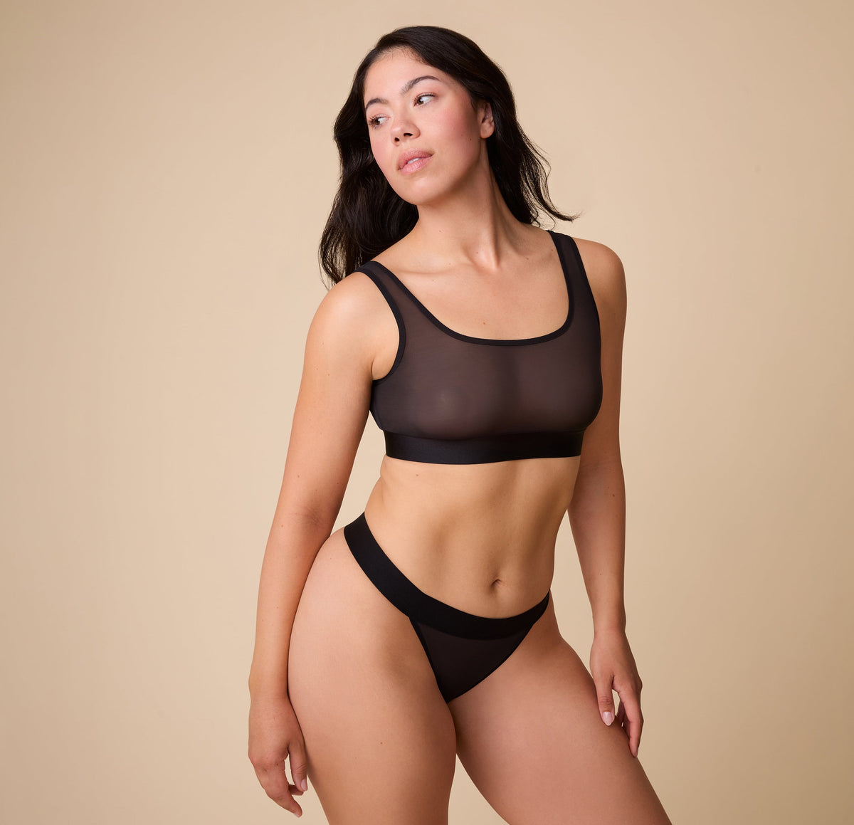 ComfortMesh™ Thong - Black