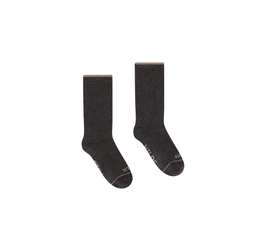 Stay Wilde Calf Socks - Heather Charcoal