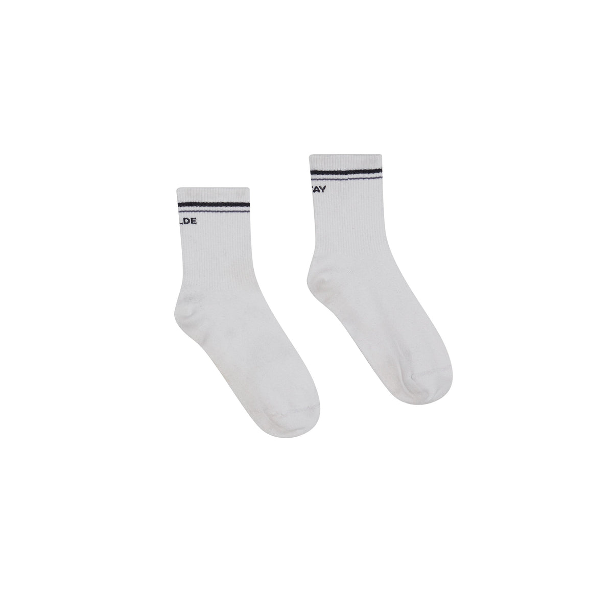 Stay Wilde Quarter Crew Socks - White