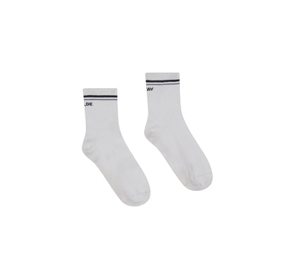 Stay Wilde Quarter Crew Socks - White