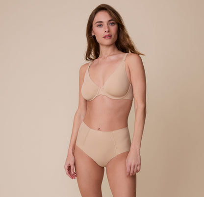 No-Show Highwaist Brief - Beige