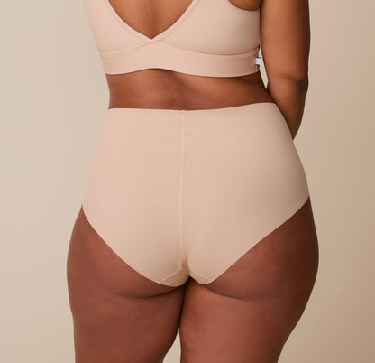No-Show Highwaist Brief - Beige