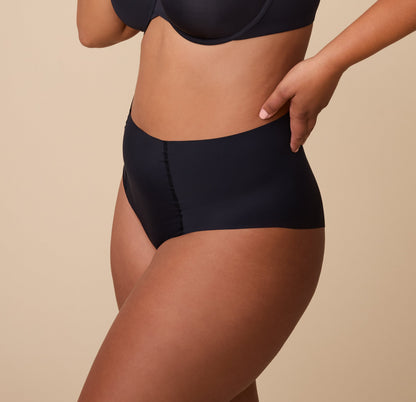 No-Show Highwaist Brief - Black