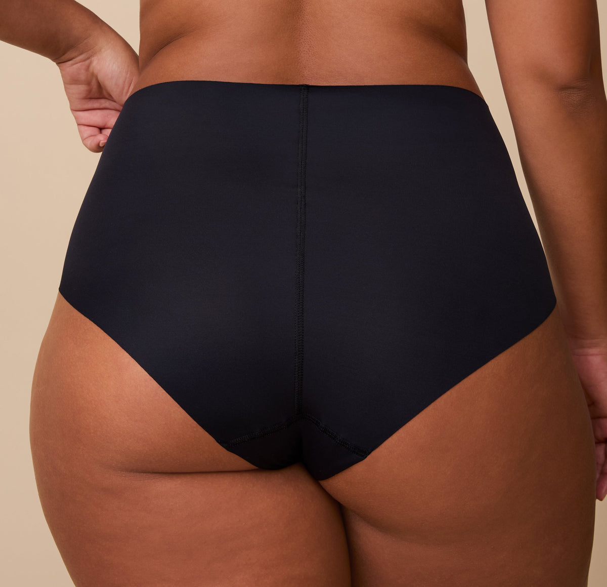 No-Show Highwaist Brief - Black