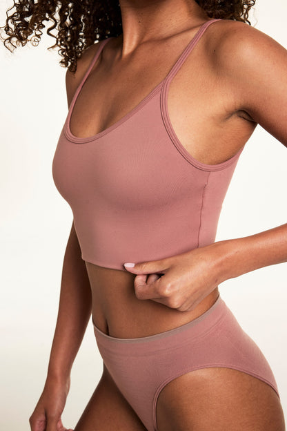 WhippedKnit™ Scoop Bralette - Plum