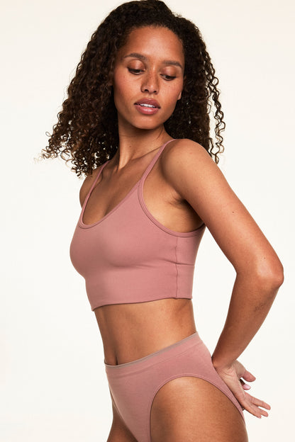 WhippedKnit™ Scoop Bralette - Plum