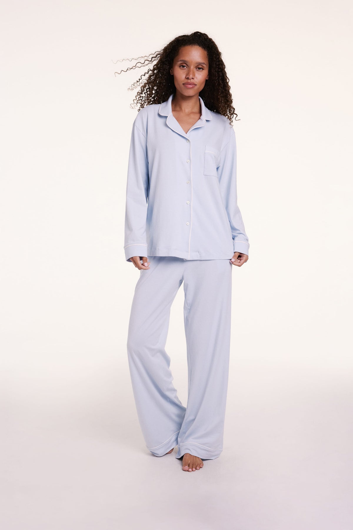 Perfect Pima Long Sleeve Shirt & Pants Set
