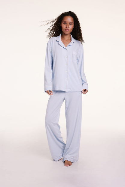 Perfect Pima Pajama Pants - Soft Blue